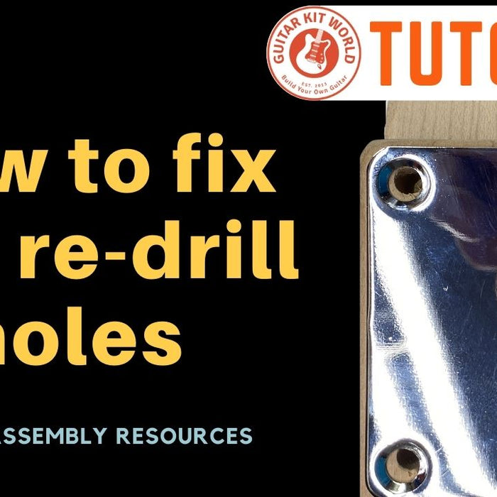 How to fix and re-drill holes on your guitar