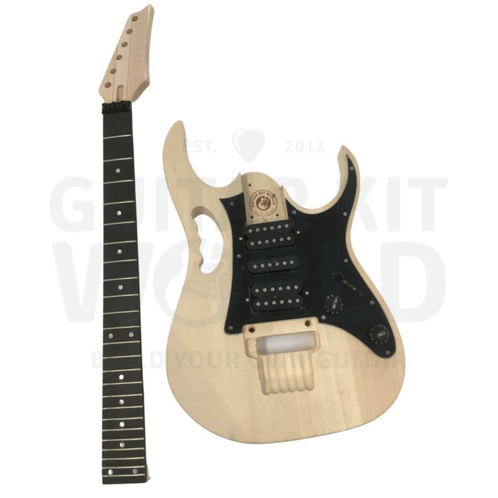Basswood body JE-style guitar kit with Ebony fretboard Maple neck - Guitar Kit World