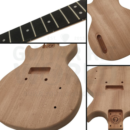 L4 Doublecut Junior Solid Mahogany body Guitar Kit with Ebony Fretboard - Guitar Kit World
