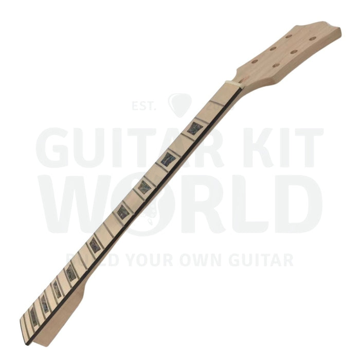 Ash Body  L1 Guitar Kit with Quilted Maple Veneer and Maple Fretboard - Guitar Kit World
