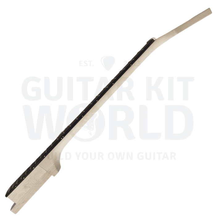 Lefty LP F-Holes Semi-Hollow Basswood Guitar Kit w/ Spalted Maple Veneer - Guitar Kit World