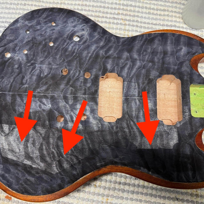 Addressing Glue Bleed-Through on Veneer Tops