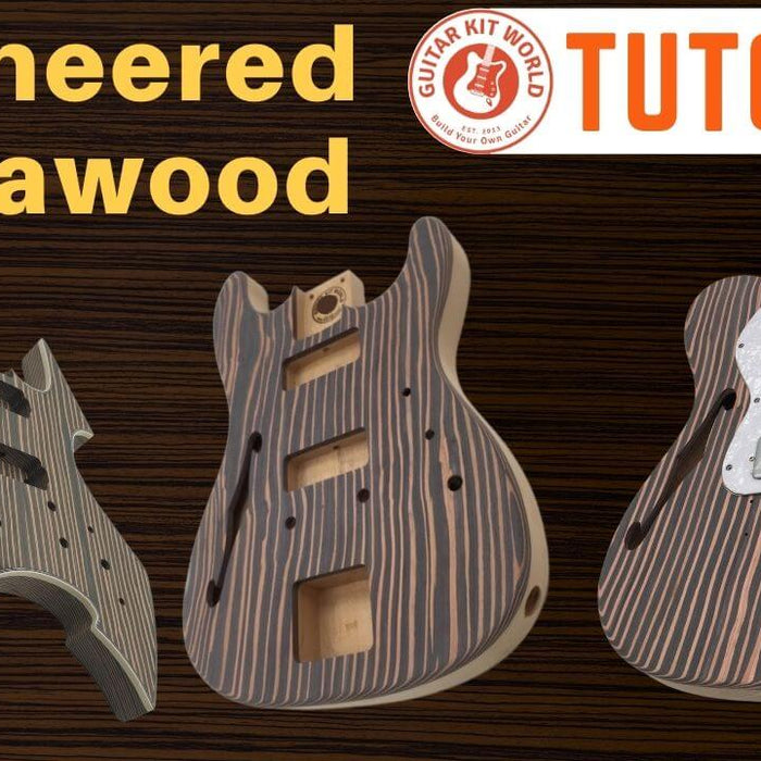 Engineered Zebrawood Guitar Kits