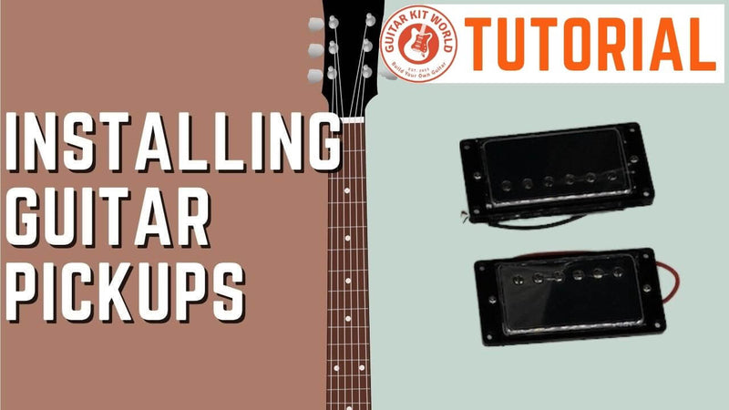 How do you install the guitar pickups?