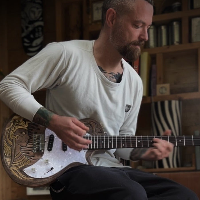 Carving Ancient Egypt into a Guitar with Peter-John de Villiers