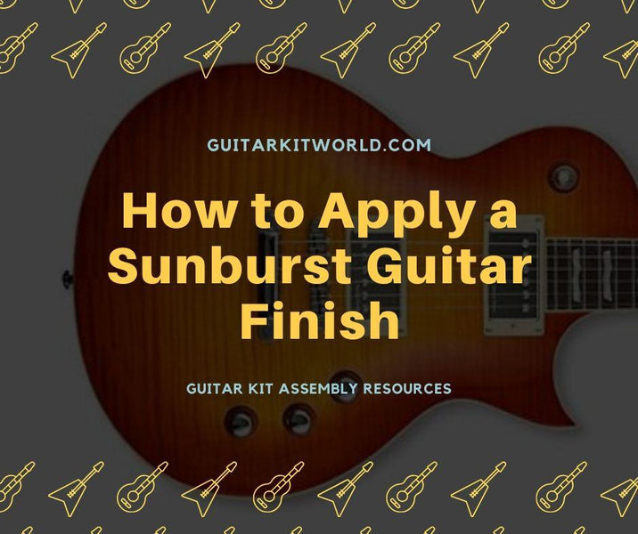 how to do a tobacco burst finish Fender Telecaster in examples DIY Sunburst. How to stain,