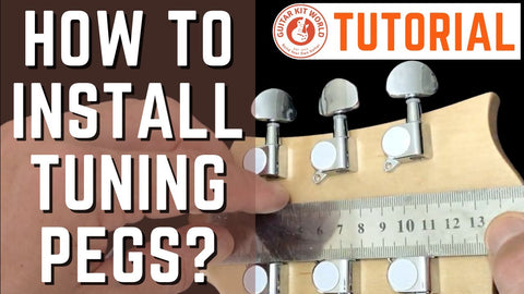 How do you install tuning pegs?