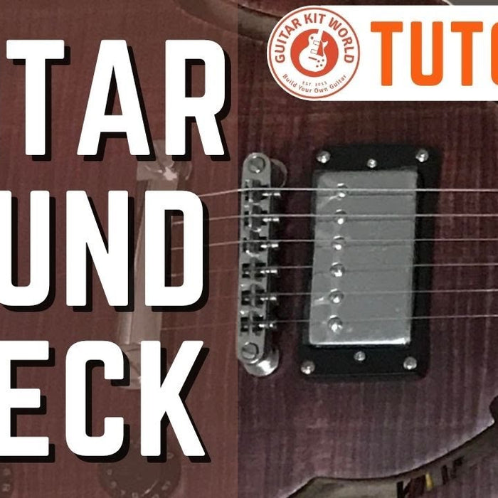 How do you test the sound of the guitar?