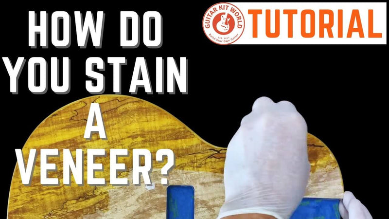 How do you stain a veneer?