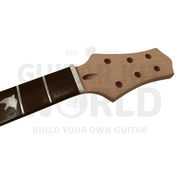 PR guitar kit mahogany headstock with bone nut and rosewood fretboard - Guitar Kit World
