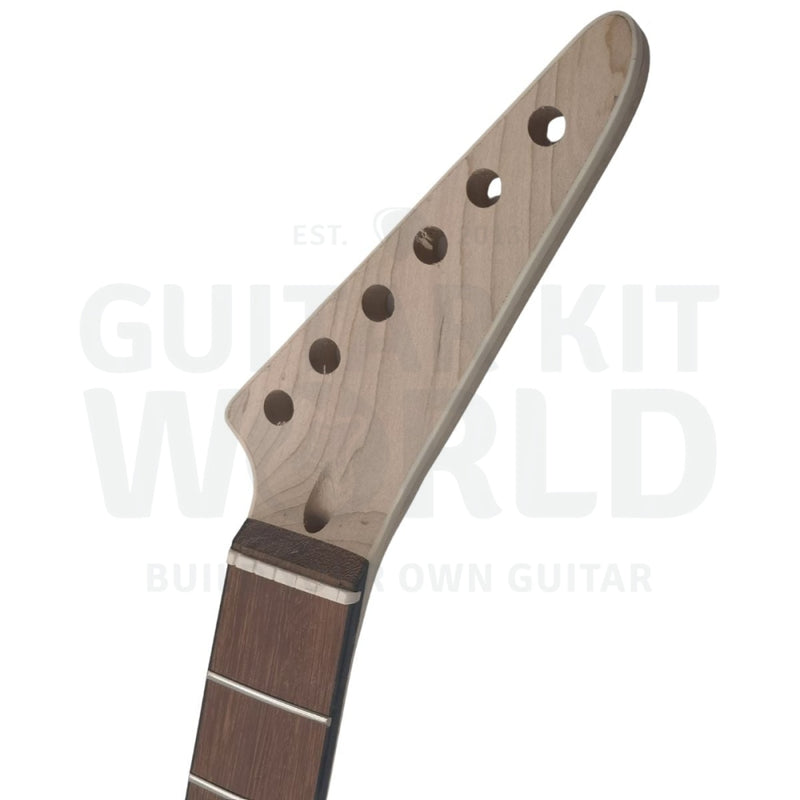 Zebrawood T-Style Guitar Kit With Maple Neck And Rosewood Fretboard