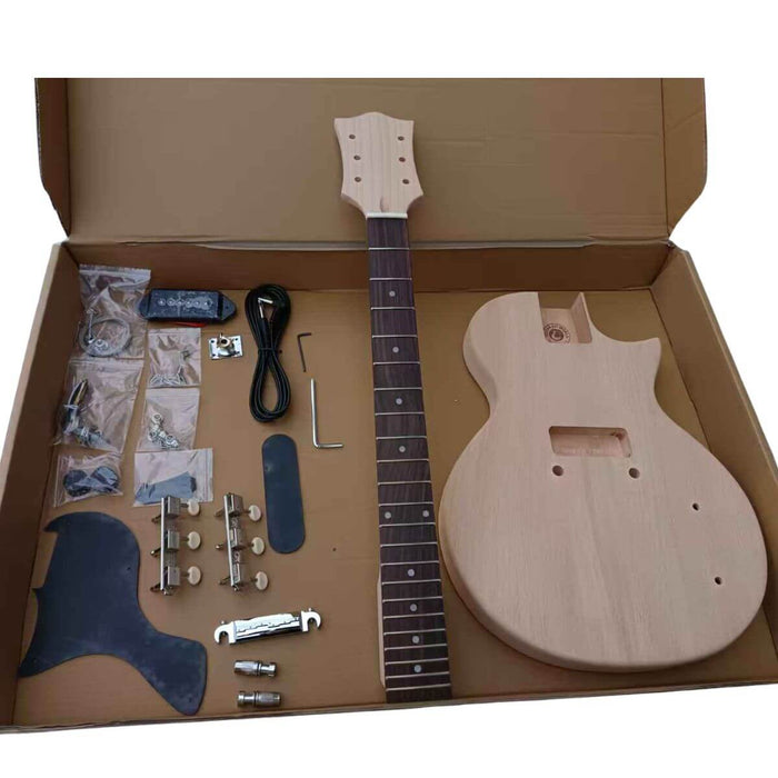 Junior Single Cut Guitar Kit with Mahogany Body and Set Neck