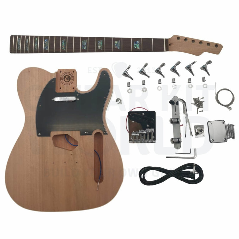 Mahogany Te Style Body Guitar Kit With Rosewood Fretboard
