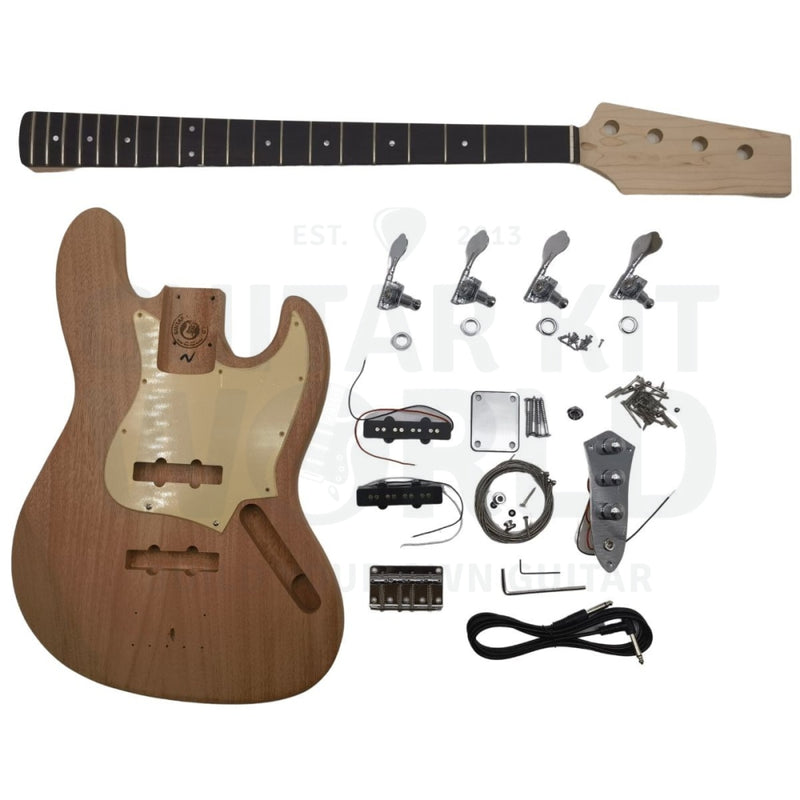 Mahogany Jm-Style Bass Kit With Maple Neck And Ebony Fretboard