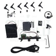 Zebrawood T-Style Guitar Kit With Maple Neck And Rosewood Fretboard