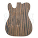 Zebrawood T-Style Guitar Kit With Maple Neck And Rosewood Fretboard