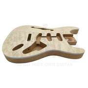 Alder Body Semi-Hollow S-Style Guitar Kit With Quilted Maple Veneer