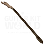 WR bass kit full neck angled view with rosewood fretboard - Guitar Kit World