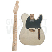 Alder Te Guitar Kit W/ Quilt Maple Veneer Styled Headstock Neck