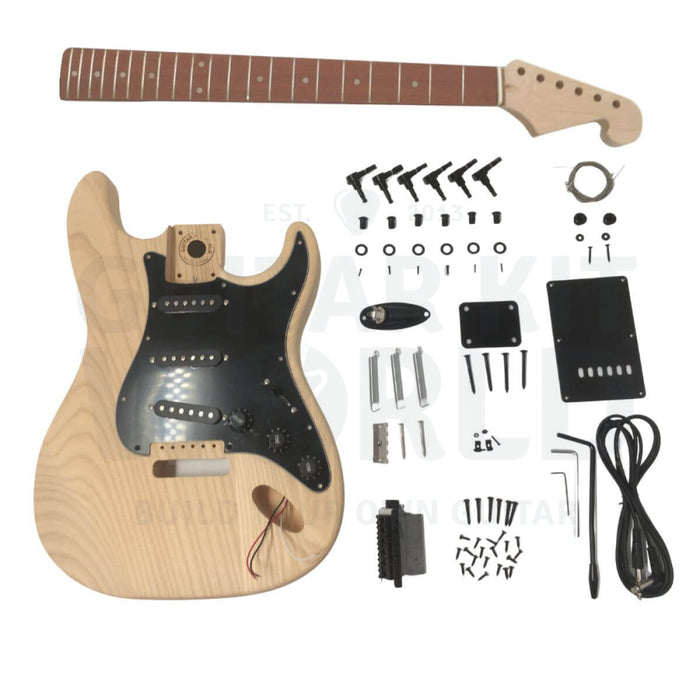 Ash St-Style Guitar Kit With Pau Ferro Fretboard Maple Neck St