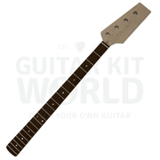 JM-style bass kit maple bolt-on neck with rosewood fretboard and dot inlays - Guitar Kit World