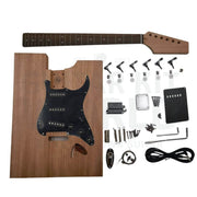 Blank electric guitar kit with mahogany body, mahogany neck and rosewood fretboard, photo 1