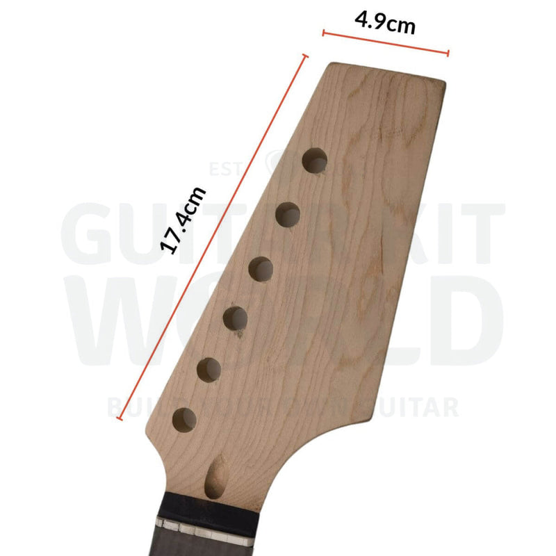 Blank T-style DIY guitar kit with mahogany body and rosewood fretboard - Guitar Kit World