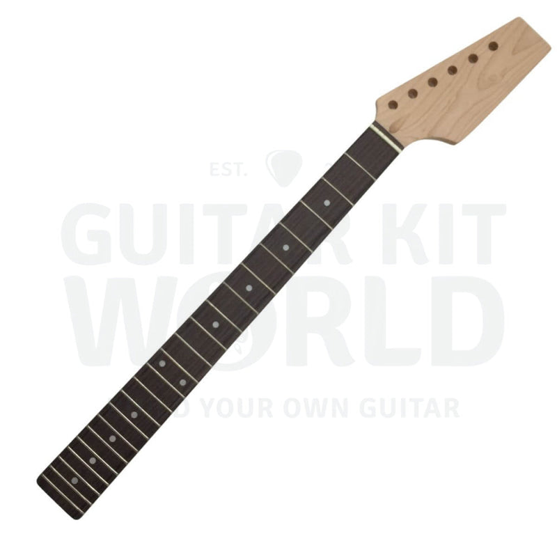 Blank T-style DIY guitar kit with mahogany body and rosewood fretboard - Guitar Kit World