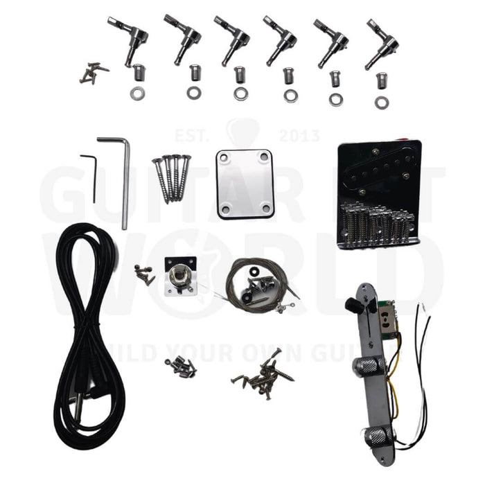 Left-Hand Blank TE-style Guitar Kit w/ Rosewood Fretboard