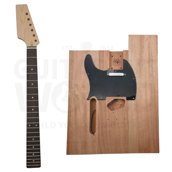Left-Hand Blank TE-style Guitar Kit w/ Rosewood Fretboard