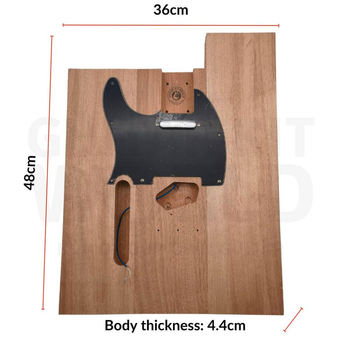 Left-Hand Blank TE-style Guitar Kit w/ Rosewood Fretboard