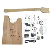 Blank Bass Guitar Kit with Maple Neck and Fretboard - Guitar Kit World