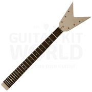 Left-handed Heavy Metal kit maple neck with rosewood fretboard and abalone pearloid dot inlays - Guitar Kit World