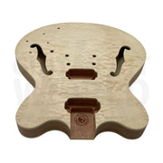 Semi-Hollow E35 Guitar Kit with Quilted Maple Top & Ebony Fretboard - Guitar Kit World