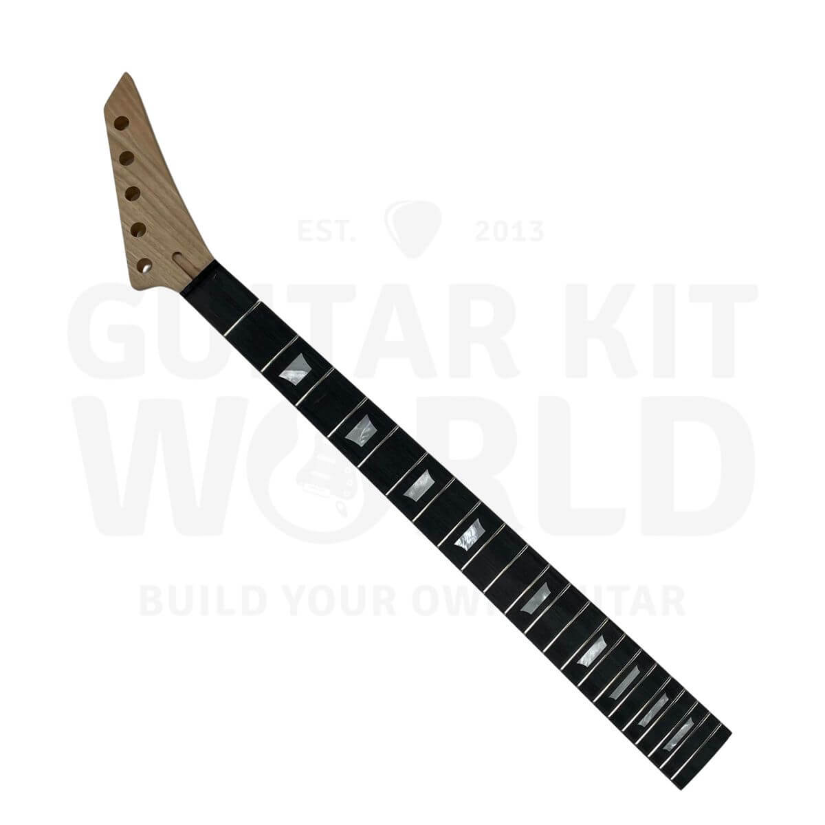 Mahogany Angular-Style DIY Bass Kit | GKW — Guitar Kit World
