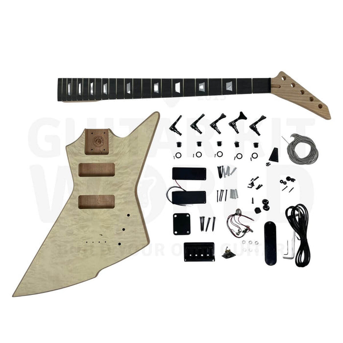 34 Inch 5 String EXP Bass Style Guitar Kit Mahogany Body