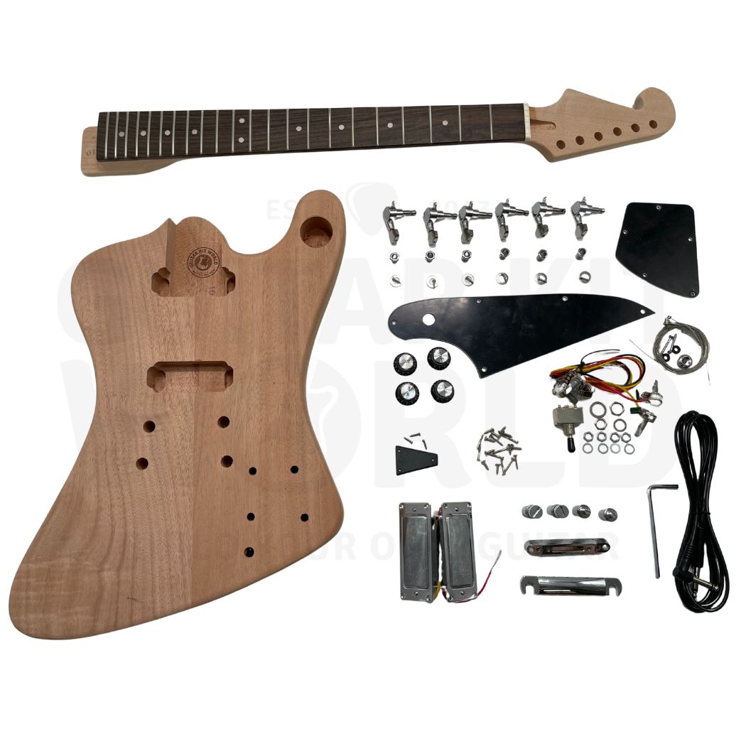 Mahogany FB-Style Rosewood DIY Guitar Kit | GKW — Guitar Kit World