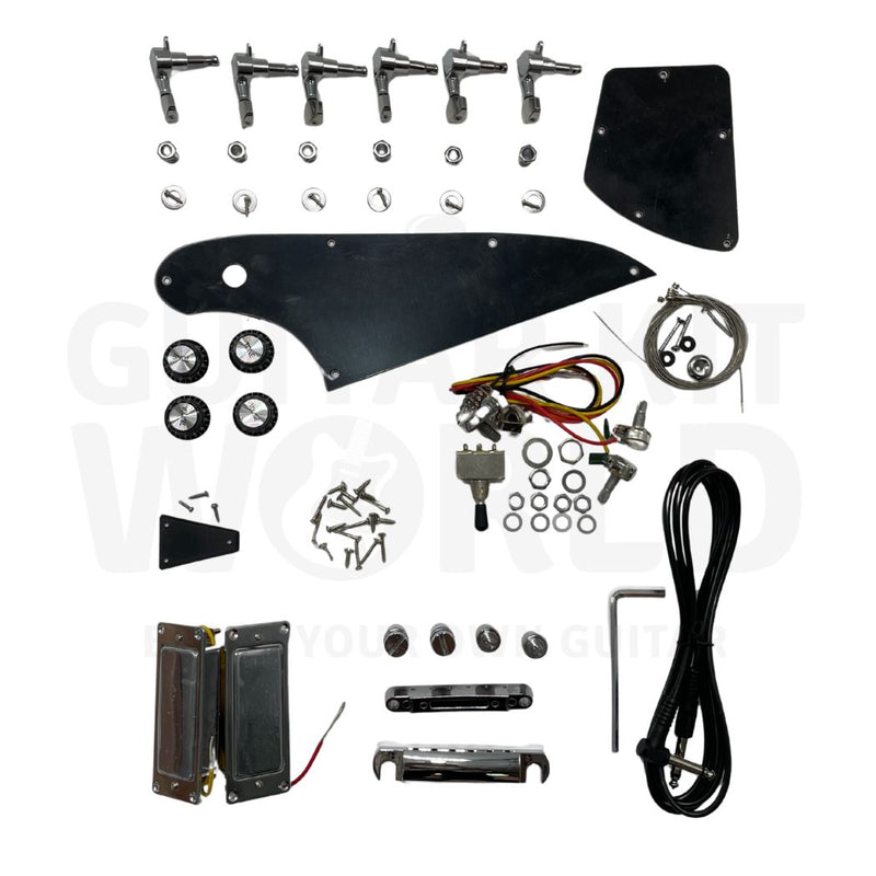 F3 Guitar Kit with Mahogany Body, Rosewood Fretboard, Dot Inlays - Guitar Kit World