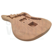 Mahogany Body Jg-Style Guitar Kit With Skunk Stripe Maple Neck