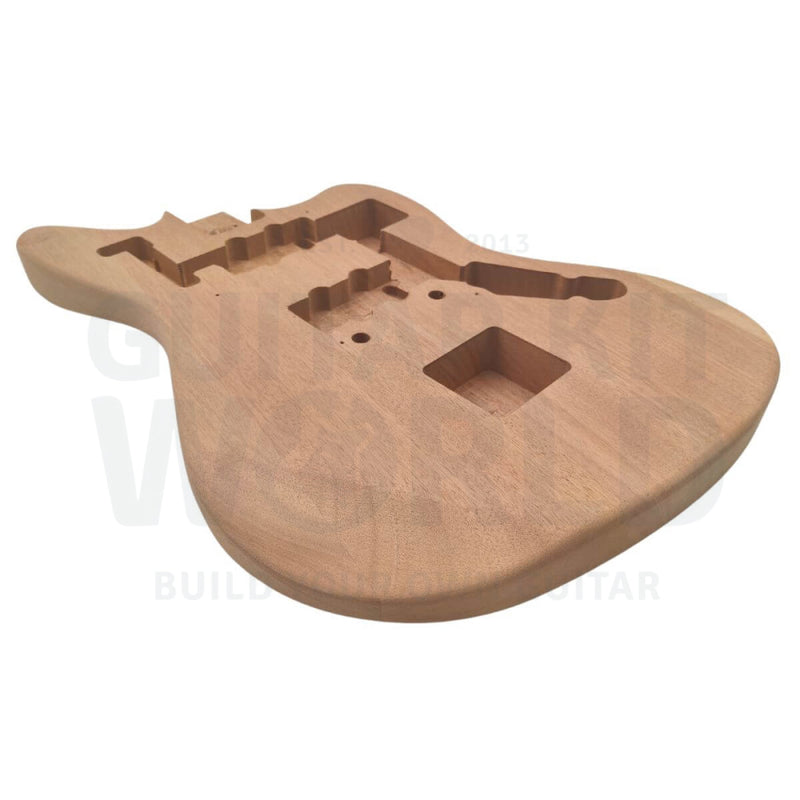 Mahogany Body Jg-Style Guitar Kit With Skunk Stripe Maple Neck