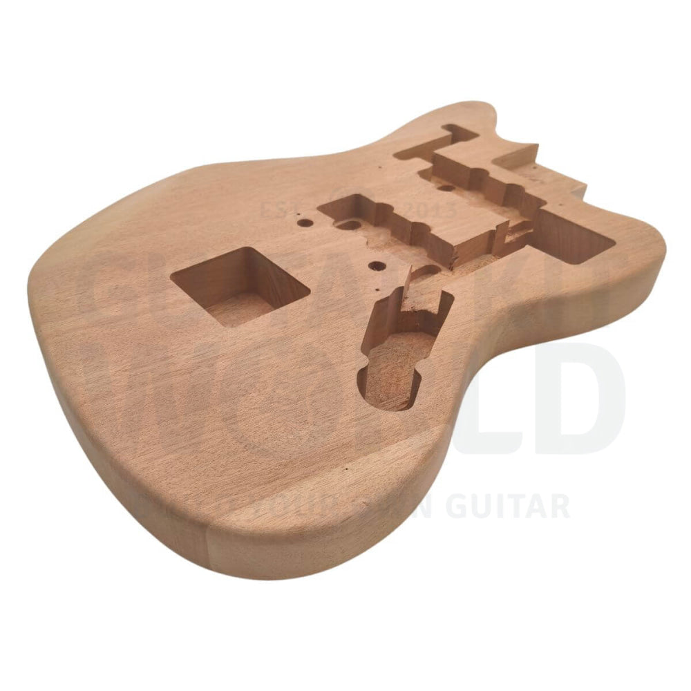 Mahogany Offset JG-Style DIY Guitar Kit #2 | GKW — Guitar Kit World