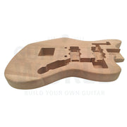 Mahogany Body Jg-Style Guitar Kit With Skunk Stripe Maple Neck