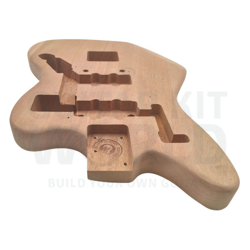 Mahogany Body Jg-Style Guitar Kit With Skunk Stripe Maple Neck