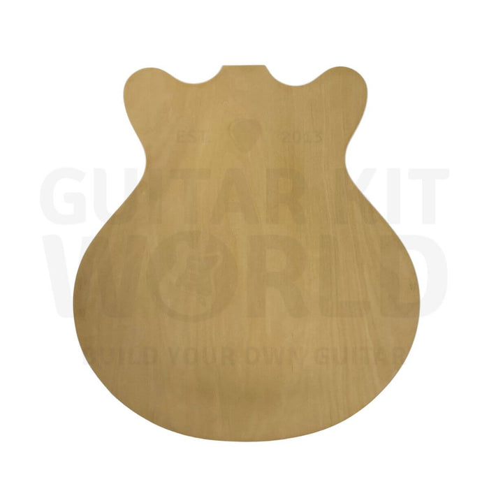 Semi Hollow E35 DIY Guitar Kit with Flamed Maple Top