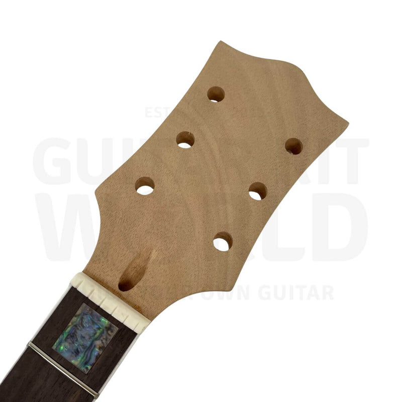 Semi Hollow E35 DIY Guitar Kit with Flamed Maple Top - Guitar Kit World