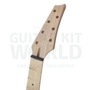 7-string ICE-style Guitar Kit with Basswood Body and Maple Neck with Skunk Stripe - Guitar Kit World