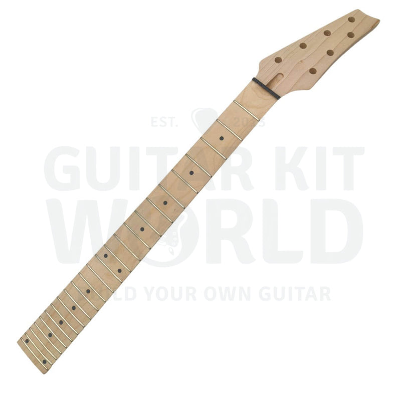 7-string ICE-style Guitar Kit with Basswood Body and Maple Neck with Skunk Stripe - Guitar Kit World