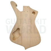 7-string ICE-style Guitar Kit with Basswood Body and Maple Neck with Skunk Stripe - Guitar Kit World