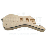 7-string ICE-style Guitar Kit with Basswood Body and Maple Neck with Skunk Stripe - Guitar Kit World