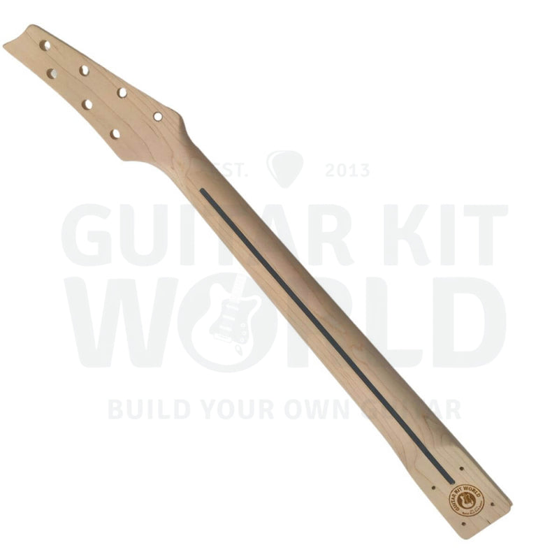 7-string ICE-style Guitar Kit with Basswood Body and Maple Neck with Skunk Stripe - Guitar Kit World